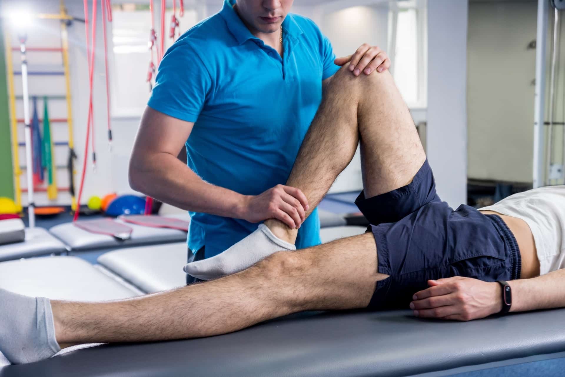 podiatrist treating patient for foot pain